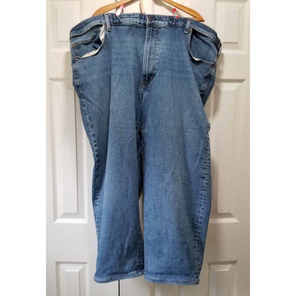 Lands' End square rigger mens jeans 54t x 26 expandable waist